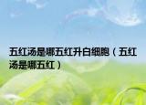五紅湯是哪五紅升白細(xì)胞（五紅湯是哪五紅）