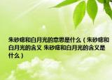 朱砂痣和白月光的意思是什么（朱砂痣和白月光的含義 朱砂痣和白月光的含義是什么）