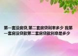 第一套沒(méi)房貸,第二套房貸利率多少 我第一套房沒(méi)貸款第二套房貸款利息是多少