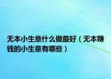 無(wú)本小生意什么做最好（無(wú)本賺錢(qián)的小生意有哪些）