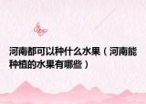 河南都可以種什么水果（河南能種植的水果有哪些）