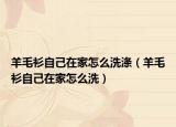 羊毛衫自己在家怎么洗滌（羊毛衫自己在家怎么洗）