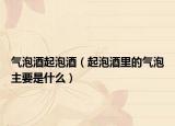 氣泡酒起泡酒（起泡酒里的氣泡主要是什么）