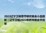 2023遼寧衛(wèi)視春節(jié)聯(lián)歡晚會(huì)小品回放（遼寧衛(wèi)視2023年跨年晚會(huì)節(jié)目單