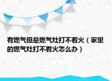 有燃氣但是燃氣灶打不著火（家里的燃氣灶打不著火怎么辦）
