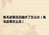 兔毛皮草洗完縮水了怎么辦（兔毛皮草怎么洗）