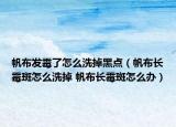 帆布發(fā)霉了怎么洗掉黑點(diǎn)（帆布長(zhǎng)霉斑怎么洗掉 帆布長(zhǎng)霉斑怎么辦）