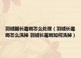 羽絨服長霉斑怎么處理（羽絨長霉斑怎么洗掉 羽絨長霉斑如何洗掉）