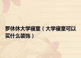 羅休休大學(xué)寢室（大學(xué)寢室可以買什么裝飾）