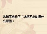 冰箱不啟動(dòng)了（冰箱不啟動(dòng)是什么原因）