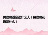 黃玫瑰適合送什么人（黑玫瑰花語是什么）
