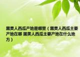 黑美人西瓜產(chǎn)地是哪里（黑美人西瓜主要產(chǎn)地在哪 黑美人西瓜主要產(chǎn)地在什么地方）