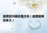 盆菜放冷藏還是冷凍（盆菜能保存多久）