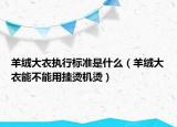 羊絨大衣執(zhí)行標(biāo)準(zhǔn)是什么（羊絨大衣能不能用掛燙機(jī)燙）