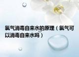 氯氣消毒自來水的原理（氯氣可以消毒自來水嗎）