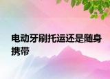 電動牙刷托運還是隨身攜帶