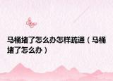 馬桶堵了怎么辦怎樣疏通（馬桶堵了怎么辦）
