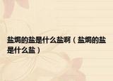 鹽焗的鹽是什么鹽?。}焗的鹽是什么鹽）