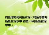 釣魚時(shí)如何判斷水深（釣魚怎樣判斷魚在深水中 釣魚 rh判斷魚在深水中）