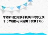 羊絨衫可以用烘干機烘干嗎怎么烘干（羊絨衫可以用烘干機烘干嗎）