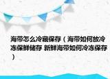 海帶怎么冷藏保存（海帶如何放冷凍保鮮儲存 新鮮海帶如何冷凍保存）