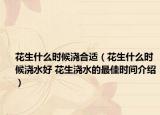 花生什么時候澆合適（花生什么時候澆水好 花生澆水的最佳時間介紹）