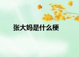 張大媽是什么梗