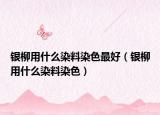 銀柳用什么染料染色最好（銀柳用什么染料染色）