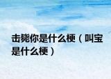 擊斃你是什么梗（叫寶是什么梗）