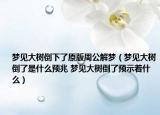 夢見大樹倒下了原版周公解夢（夢見大樹倒了是什么預兆 夢見大樹倒了預示著什么）
