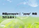 神曲penapple（“ppap”神曲為什么會火）