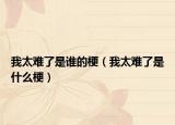 我太難了是誰的梗（我太難了是什么梗）