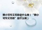 弱小可憐又無助是什么梗（“弱小可憐又無助”是什么梗）