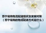 蘇寧易購物流配送現(xiàn)狀及發(fā)展對策（蘇寧易購的物流配送方式是什么）
