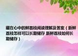 藏在心中的鮮荔枝閱讀理解及答案（新鮮荔枝怎樣可以長期儲(chǔ)存 新鮮荔枝如何長期儲(chǔ)存）