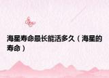 海星壽命最長能活多久（海星的壽命）
