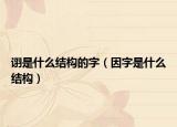 詡是什么結(jié)構(gòu)的字（因字是什么結(jié)構(gòu)）