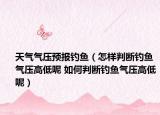 天氣氣壓預(yù)報(bào)釣魚（怎樣判斷釣魚氣壓高低呢 如何判斷釣魚氣壓高低呢）