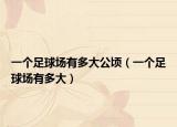一個足球場有多大公頃（一個足球場有多大）