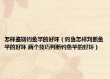 怎樣鑒別釣魚竿的好壞（釣魚怎樣判斷魚竿的好壞 兩個技巧判斷釣魚竿的好壞）