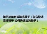如何簡單有效清洗鞋子（怎么快速清洗鞋子 如何快速清洗鞋子）