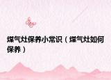 煤氣灶保養(yǎng)小常識(shí)（煤氣灶如何保養(yǎng)）