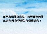 盔甲表示什么意思（盔甲顏色有什么講究嗎 盔甲顏色有哪些講究）