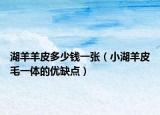 湖羊羊皮多少錢一張（小湖羊皮毛一體的優(yōu)缺點(diǎn)）