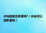 水仙能放在臥室嗎?（水仙可以放臥室嗎）