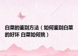 白菜的鑒別方法（如何鑒別白菜的好壞 白菜如何挑）