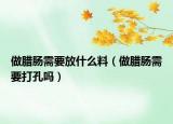 做臘腸需要放什么料（做臘腸需要打孔嗎）
