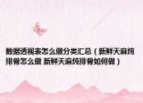數(shù)據(jù)透視表怎么做分類匯總（新鮮天麻燉排骨怎么做 新鮮天麻燉排骨如何做）