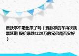 賈躍亭車(chē)造出來(lái)了嗎（賈躍亭的車(chē)再次跳票延期 股價(jià)暴跌!220萬(wàn)的兄弟是否安好）