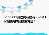 iphone11清理內(nèi)存緩存（ios11中清理內(nèi)存的詳細方法）